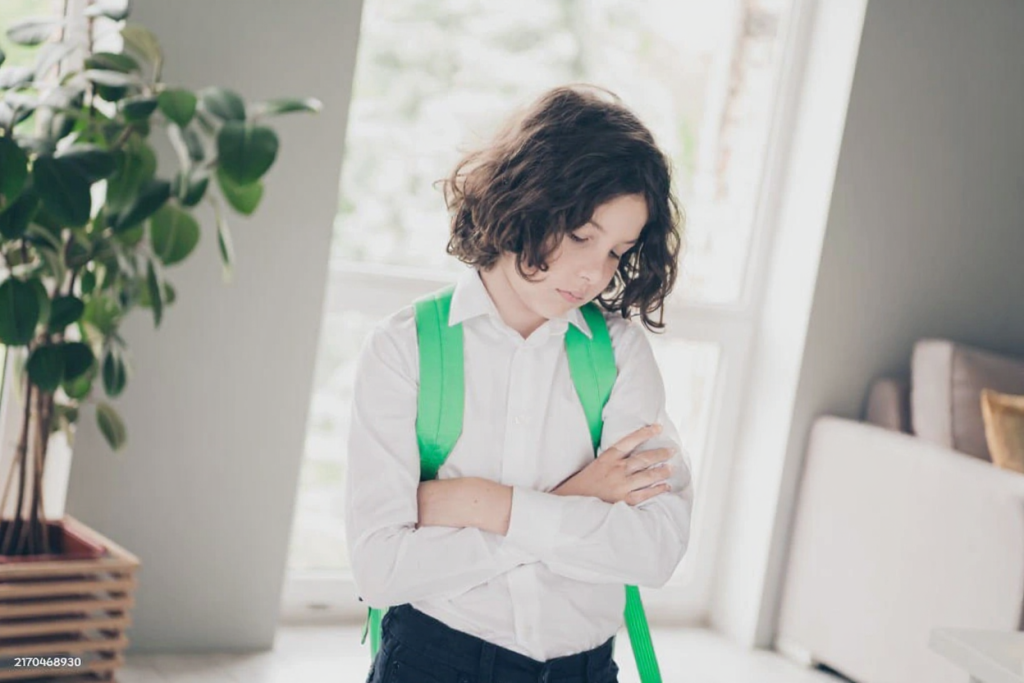 The kid is feeling anxiety